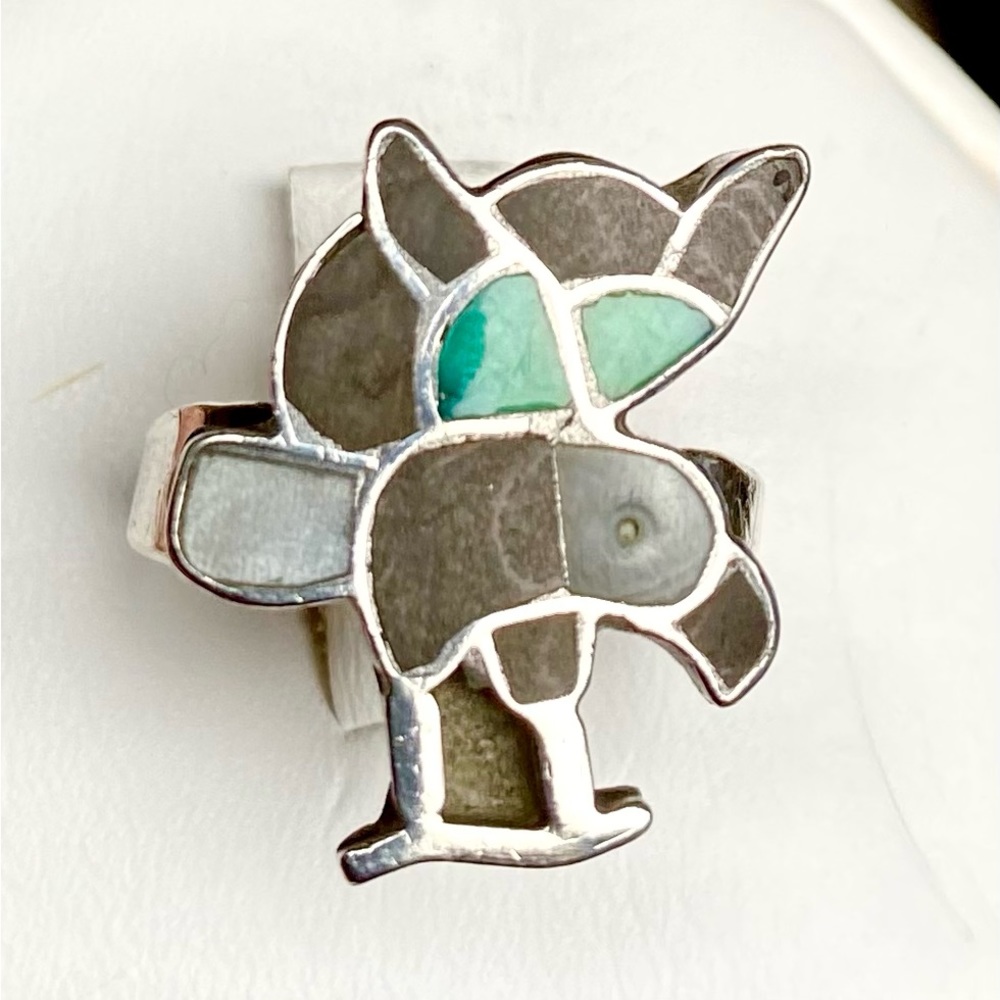 STERLING SILVER EAGLE OR PARROT RING